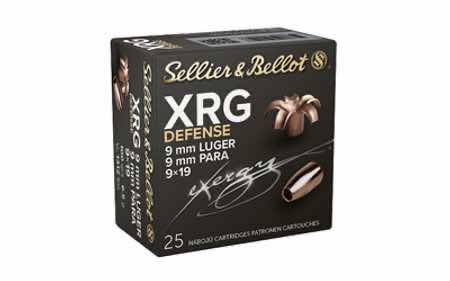 Sellier & Bellot SB9XA XRG Defense 9mmLuger 100gr Solid Copper Hollow Point 25 Per Box/40 Case