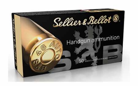 Sellier & Bellot SB45C Handgun 45ACP 230gr Jacketed Hollow Point 50 Per Box/20 Case