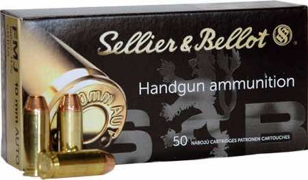 Sellier & Bellot SB10A Handgun 10mmAuto 180gr Full Metal Jacket 50 Per Box/20 Case