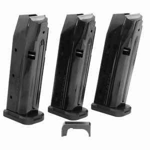 Shield Arms S15COMBOG33M1C S15 Magazine Gen 3 Combo 15rd 9mm Luger Compatible w/Glock 43X/48 Black Steel 3 Pack