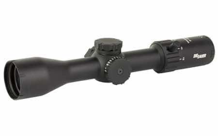 Sig Sauer Electro-Optics SOW43003 Whiskey4 SFP Low Profile Black 3-12x44mm 30mm Tube Quadplex Reticle