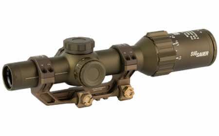 Sig Sauer Electro-Optics SOT61DVO Tango6T DVO Flat Dark Earth 1-6x 24mm 30mm Tube Illuminated DWLR-556 Reticle