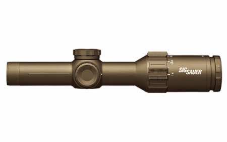 Sig Sauer Electro-Optics SOT61231 Tango6T Flat Dark Earth 1-6x24mm 30mm Tube Illuminated Horseshoe Dot 5.56/7.62 Reticle