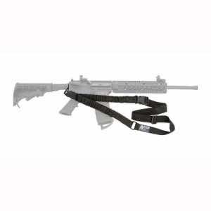 M&P Accessories 110030 Single Point Sling Kit made of Black Nylon with Adjustable Bungee Design for AR Platform