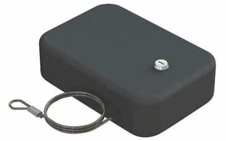 SnapSafe 75200 Lock Box Large Key Entry Black Steel Holds 1 Handgun 9.50
