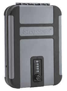 SnapSafe 75241 TrekLite Lock Box XL Combination Entry Gray Polycarbonate Holds 1 Handgun 10