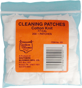 Southern Bloomer 101 Cleaning Patches 17 Cal Cotton 200 Per Pack