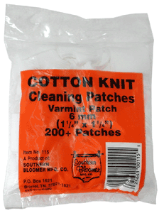 Southern Bloomer 115 Cleaning Patches 6mm Cotton 200 Per Pack