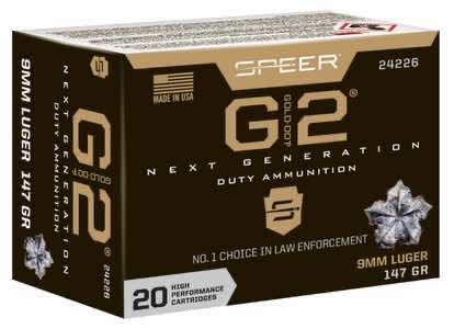 Speer 24226 Gold Dot G2 9mmLuger 147gr 20 Per Box/10 Case