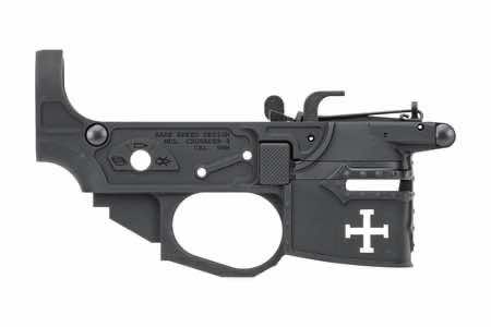 Spikes Tactical STLB960 Rare Breed Crusader 9mm Luger, Black Anodized Aluminum for AR-Platform