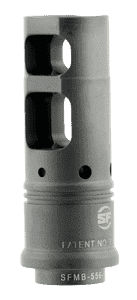 SureFire SFMB3383424 SOCOM Muzzle Brake Black DLC Stainless Steel with 3/4