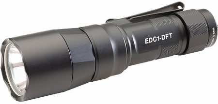 SureFire EDC1DFTBK Everyday Carry Series Black Anodized 25/350/650 Lumens White LED