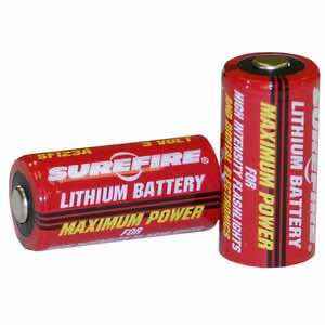 SureFire SF2CB 123A Batteries Red/Black 3.0 Volts 1,500 mAh (2) Single Pack