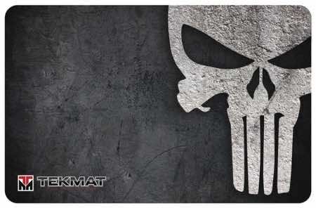 TekMat TEKR17PUNISHER Punisher Grunge Cleaning Mat Black/White Rubber 11