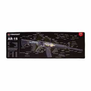 TekMat TEKR44AR15CA AR-15 Cleaning Mat Black/White Rubber 15