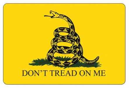 TekMat TEKR17GADSDEN Gadsden Flag Cleaning Mat Black/Yellow Rubber 11