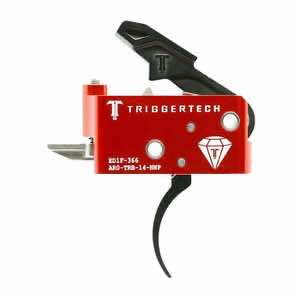 TriggerTech AR0TRB14NNP Diamond Two-Stage Black Pro Curved Trigger with 1.50-4 lbs Draw Weight for AR-15 Right
