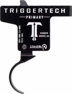 TriggerTech K84SBB14NNK Primary Single-Stage Curved Trigger with 1.50-4 lbs Draw Weight & Black PVD Finish for Kimber M84