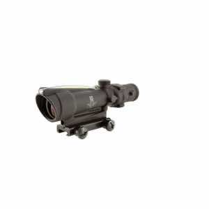 Trijicon 100146 ACOG Matte Black 3.5x35mm Illuminated Amber Chevron .223/5.56 BDC Reticle
