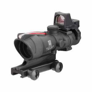 Trijicon 100550 ACOG Combo Matte Black 4x32mm Illuminated Red Crosshair .223 BDC Reticle