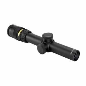Trijicon 200052 AccuPoint Black Hardcoat Anodized 1-4x 24mm 30mm Tube Illuminated Amber Triangle Post Reticle