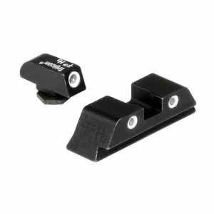 Trijicon 600210 Bright & Tough Night Sights- Glock Standard Frames Black | Green Tritium White Outline Front Sight Green Tritium White Outline Rear Sight