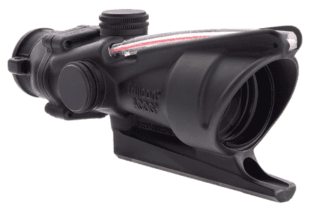 Trijicon 100213 ACOG Black Hardcoat Anodized 4x32mm Illuminated Red Triangle Post Reticle