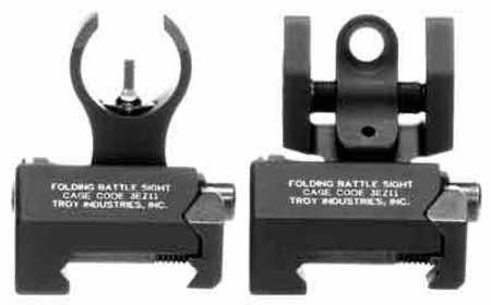 Troy Ind SSIGIARSMBT00 Micro BattleSight Set HK Front & Round Rear Black