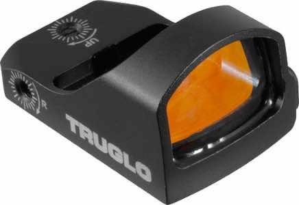 TruGlo TG-TG8200B Tru-Tec Micro Black Hardcoat Anodized 1x 23x17mm 3 MOA Illuminated Red Dot Reticle Features RMR Compatible