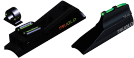Truglo TG958X Muzzle Brite Sight Set In-Line Muzzleloaders Adjustable Red/Green Black Ghost Ring
