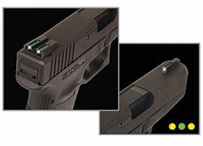 TruGlo TG131MPTY TFO Black | Green Tritium & Fiber Optic Front Sight Yellow Tritium & Fiber Optic Rear Sight