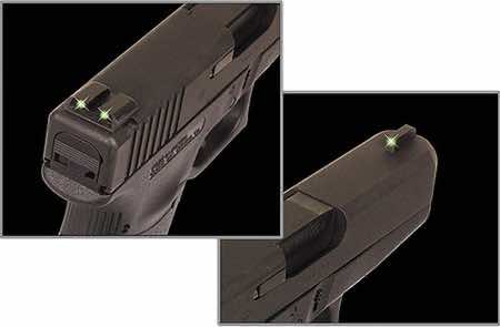 TruGlo TG231N1 Tritium Black | Green Tritium Front Sight Green Tritium Rear Sight