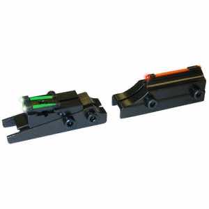 Truglo TG944A Pro Magnum Gobble-Dot Browning Maxus, Silver Red/Green Fiber Optic Black 1/4