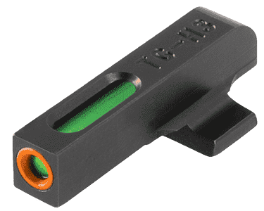 TruGlo TG13BR1PC TFX Pro Black | Green Tritium & Fiber Optic Orange Outline Front Sight