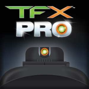 TruGlo TGTG13RS3PC TFX Pro Green Tritium & Fiber Optic Orange Outline Front Sight Green Tritium & Fiber Optic Rear Sight