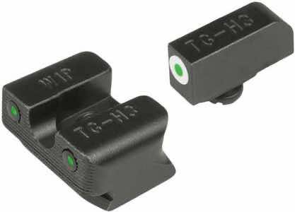 TruGlo TG231W1W Tritium Pro Black | Green Tritium White Outline Front Sight Green Tritium Rear Sight