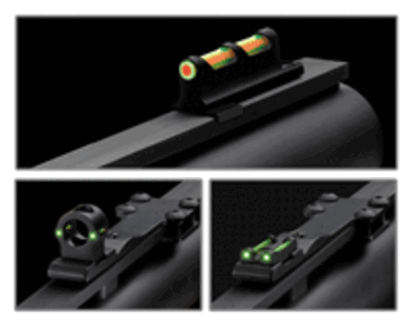 Truglo TG950XD Tru-Bead Turkey Sight Set Shotgun w/Vent Rib Green/Red Fiber Optic Green Fiber Optic Black w/Ghost Ring