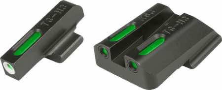 TruGlo TG13RS3A TFX Black | Green Tritium & Fiber Optic White Outline Front Sight Green Tritium & Fiber Optic Rear Sight