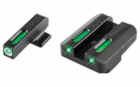 TruGlo TG13FN2A TFX Black | Green Tritium & Fiber Optic White Outline Front Sight Green Tritium & Fiber Optic Rear Sight