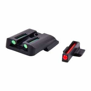 TruGlo TG131MP Fiber-Optic Black | Red Fiber Optic Front Sight Green Fiber Optic Rear Sight
