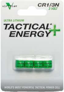 Viridian 3500002 1/3N Batteries Tactical Energy Green 3.0 Volts (4) Single Pack