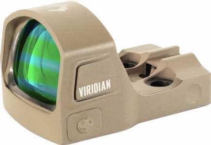 Viridian 9810143 RFX15 Flat Dark Earth 1 x 17 mm x 24 mm 3 MOA Green Dot Shield/Picatinny
