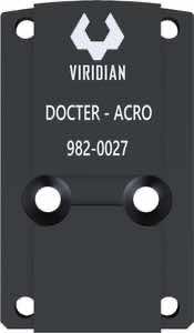 Viridian 9810112 RFX44 Black Anodized 1 x 21 mm x 16.5 mm 5 MOA Green Dot ACRO Footprint/Picatinny Low Mount