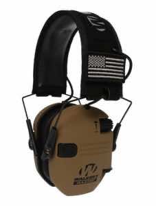 Walker's GWPRSEMPATBB Razor Patriot Polymer 23 dB Over the Head Battle Brown/Black Adult