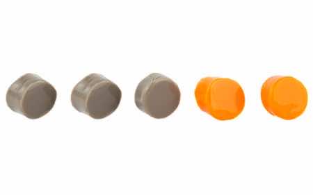 Walker's GWPSILPLGOFDE Silicone Putty 32 dB In The Ear Flat Dark Earth/Orange Adult 3 Pack