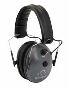 Walker's GWPWLK1MEM Single Mic Electronic Muff 24 dB Over the Head Gray/Black Polymer