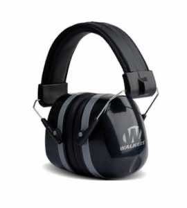 Walker's GWPEXFM5 Premium Passive Muff 32 dB Over the Head Black Polymer