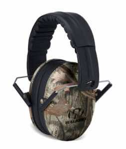 Walker's GWPFKDMCAMO Youth Passive Muff 22 dB Over the Head Next G-1 Camo/Black Polymer