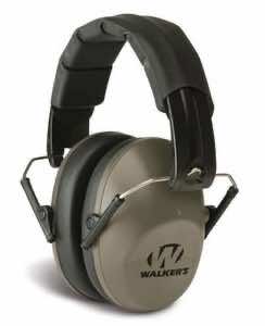 Walker's GWPFPM1FDE Pro Low Profile Folding Passive Muff 22 dB Over the Head Flat Dark Earth/Black Polymer