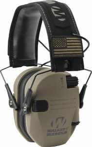 Walker's GWPRSEMPAT Razor Patriot Slim Muff 23 dB Over the Head Flat Dark Earth/Black Polymer